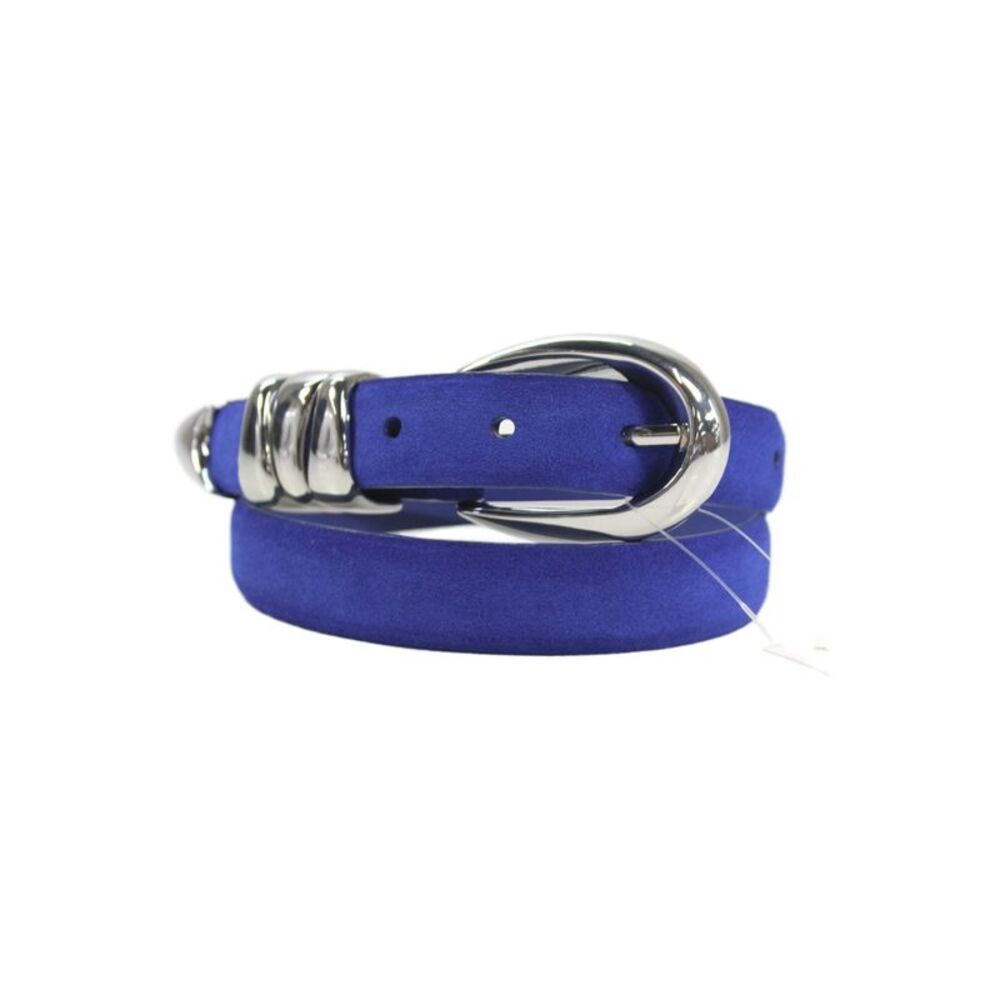 Madewell Womens Suede Silver Tone Skinny Belt Blue Size Extra Small